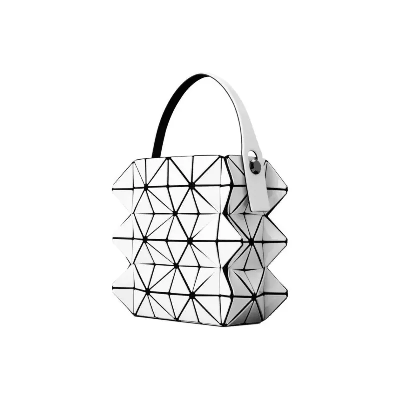 ISSEY MIYAKE Polyvinyl Chloride Resin Handbag Mini Women's White-1
