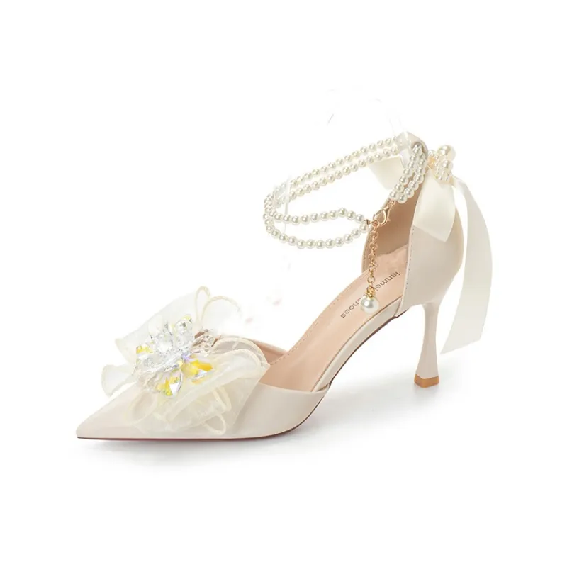 QITUMAUL Slim Heel High Heels 9.5cm Women's-14