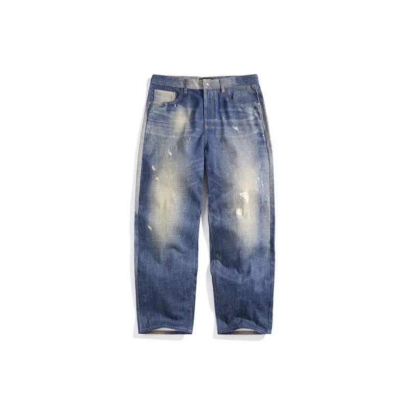 PEACEBIRD MEN Jeans Men Denim Medium Blue 1-0