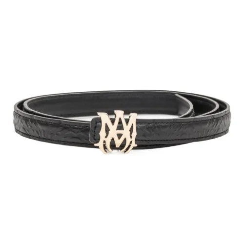 AMIRI Leather Belts Men's Black Width 2CM