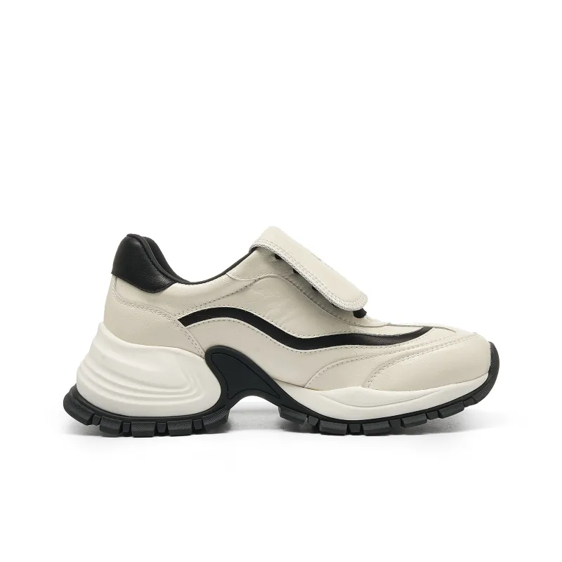 LEECAT STUDIO Cushioning Height Increasing Wear-Resistant Slip-Resistant Low-Top Chunky Sneakers Women's-1