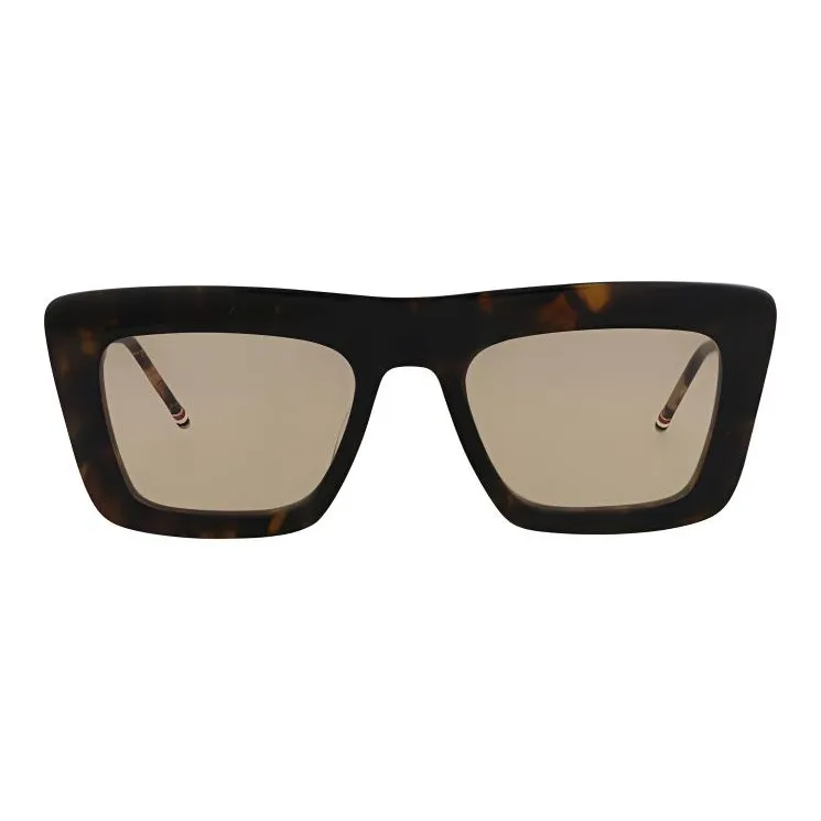 THOM BROWNE· Acetate Square Sunglasses Unisex Tortoiseshell-1