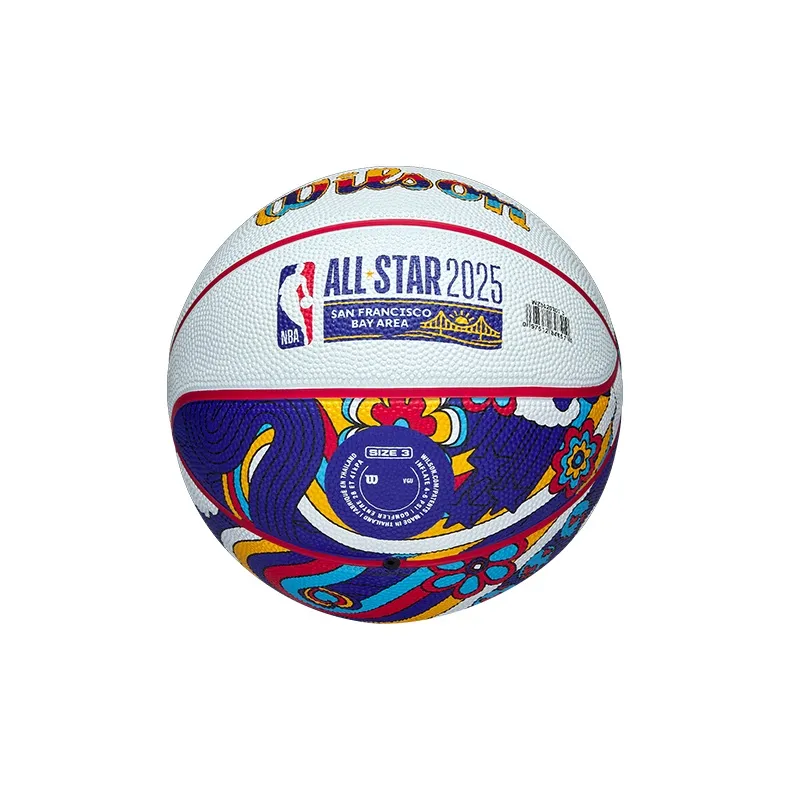 Wilson All Star Rubber Basketball White Size 3 Ball Training Unisex-4
