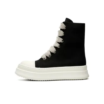 Chi Wolf High Top Canvas Shoes Men's Black