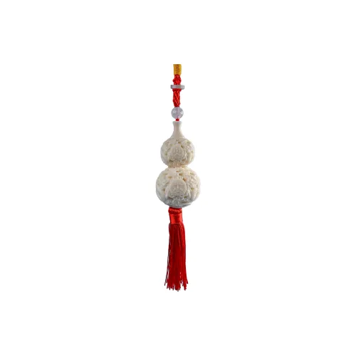 BUDOUXIAOAI Handlebar Piece White Jade/Pale Greenish White Jade Unisex