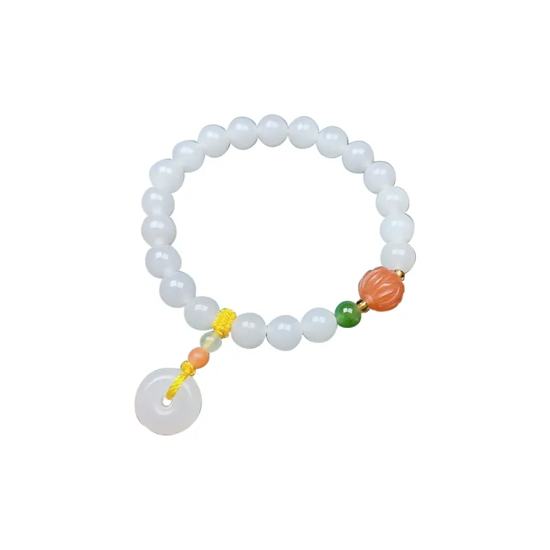 KUNYUYAO Hetian Jade Bracelets White Jade Unisex-6
