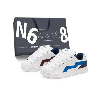 N6K8 Anti Slip Wear Resistant Low Top Skateboard Shoes Unisex Gift Box Set
