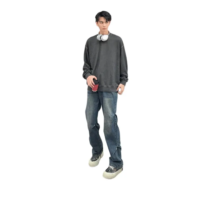 PAINT STAIN Jeans Unisex Dark Purple-524