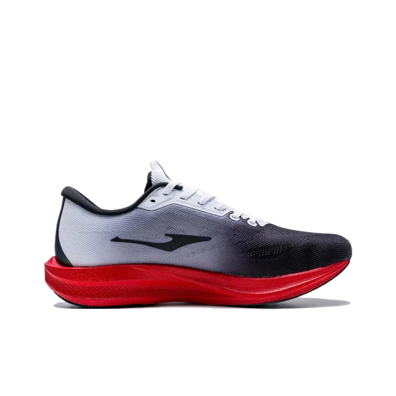 Erke Cushioning Rebound Low-Top Qi Technology Casual Running Shoes Men's Black White Red-1