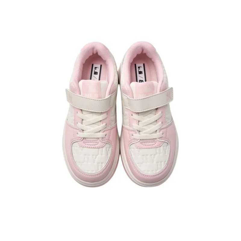 MLB New York Yankees Anti-Slip And Wear-Resistant Balance Low-Top Kids' Skateboarding Shoes Pink Kids'-3