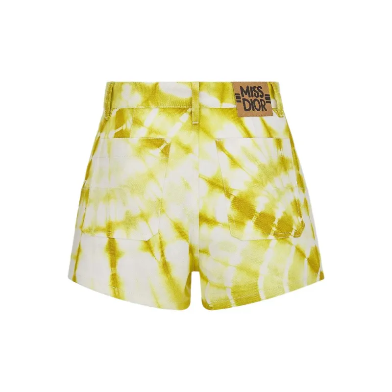 DIOR Casual Shorts Women's Yellow-1