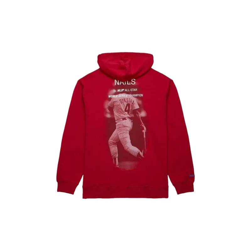 Mitchell & Ness x MLB Philadelphia Philadelphia Team Lenny Dykstra Sweatshirt Men's Red-1