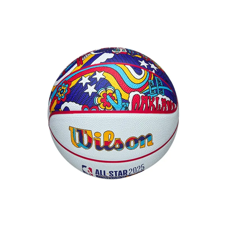 Wilson All Star Rubber Basketball White Size 3 Ball Training Unisex-3