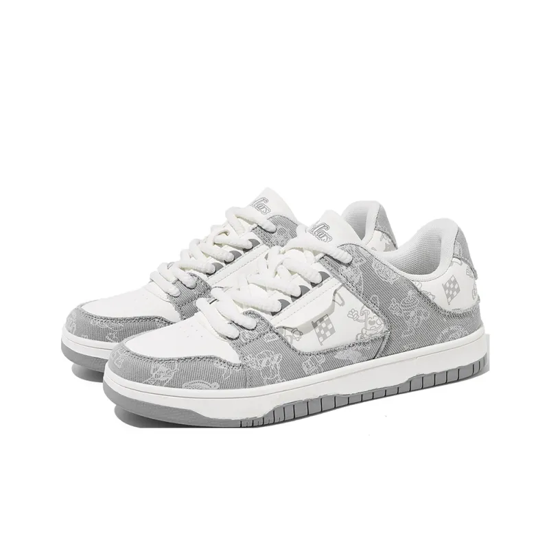 TCELLARS Cushioning, Abrasion Resistant, Height Increasing Low Top Skateboard Shoes Unisex Panda White-8