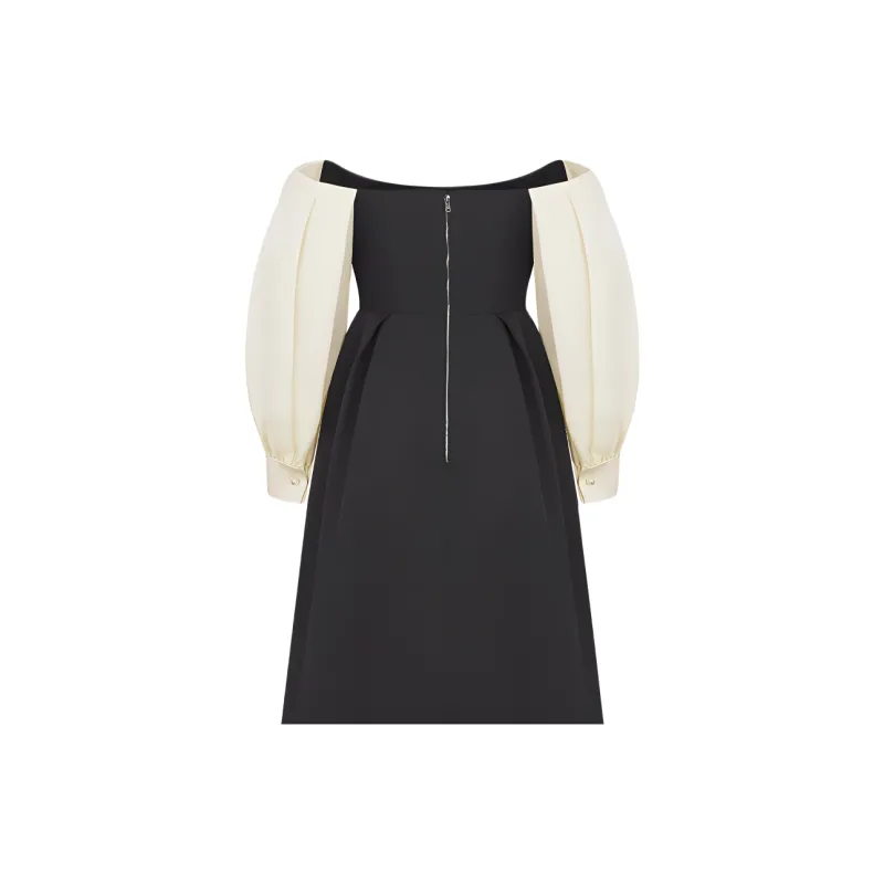 DIOR Long Sleeved Dress Women's Black-2