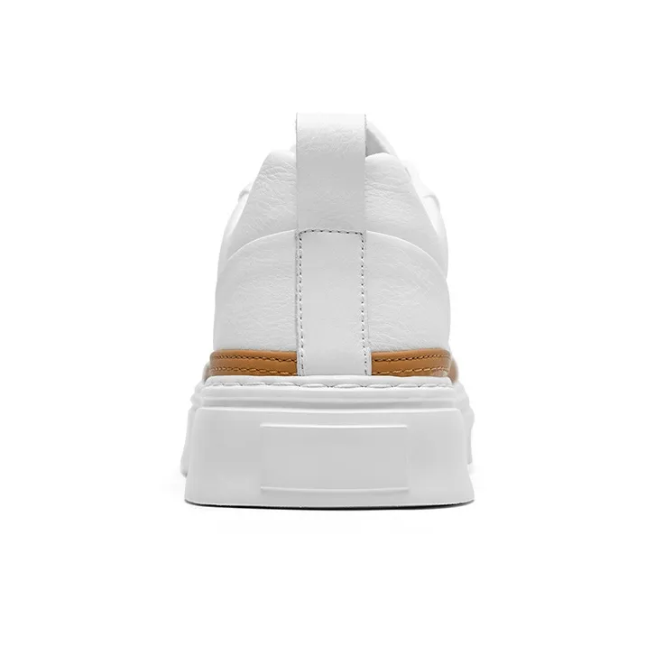 CARTELO Non-slip Lightweight Low-Top Skateboard Shoes Men's White-3