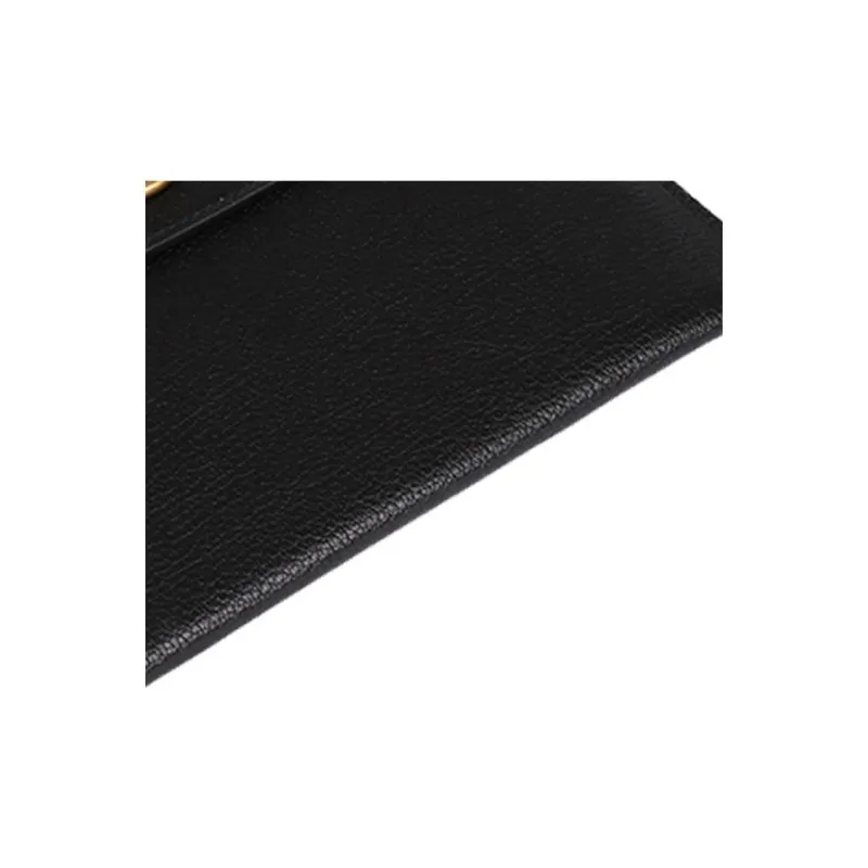 Burberry Leather Storage Bag Clutches Women's Black-4