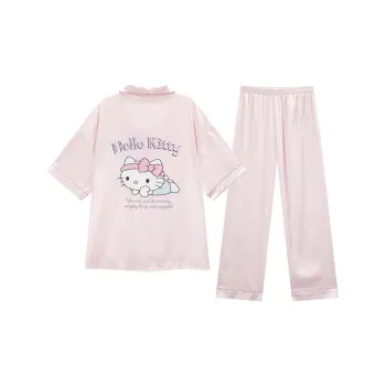 GUKOO x Hello Kitty Pajama Set Women's Light Peach Pink