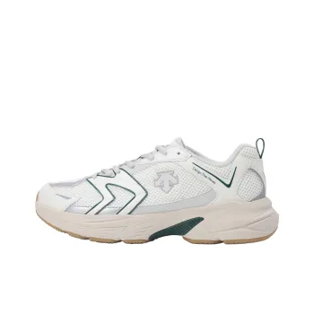 DESCENTE Dimarathon V2 Anti Slip Wear Resistant Low Top Running Shoes Unisex White Green