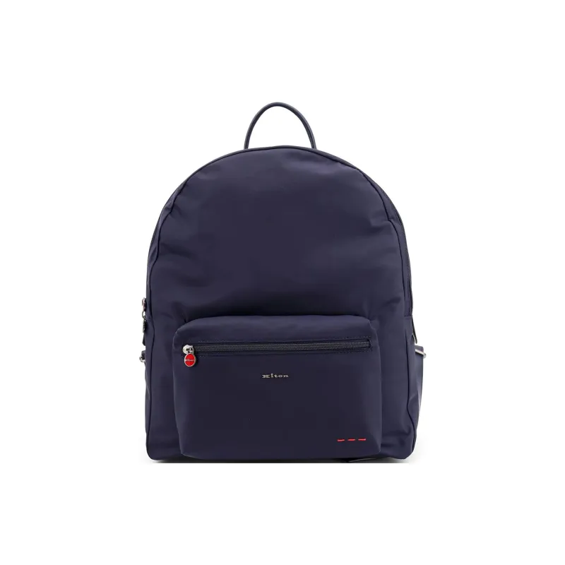 KITON Nylon Backpack Men's Blue-0