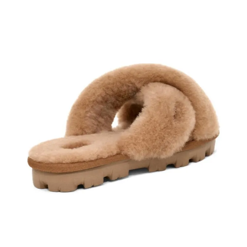 UGG Slip Resistant Slide Slippers Women's Brown-4