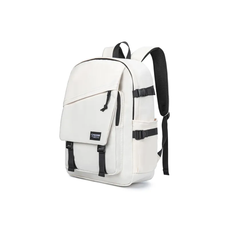TUCANO Polyester Backpacks Large Size Unisex Black/White/Blue/Pink-4
