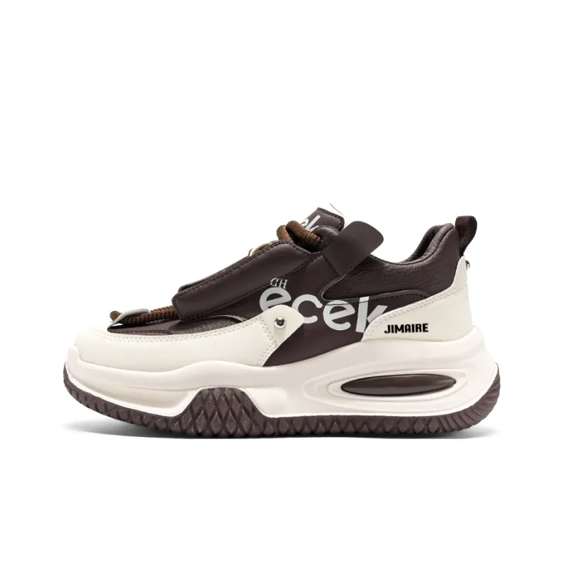 King Jinmai Anti Slip And Wear Resistant Height Increasing Low Top Chunky Sneakers Men's-5