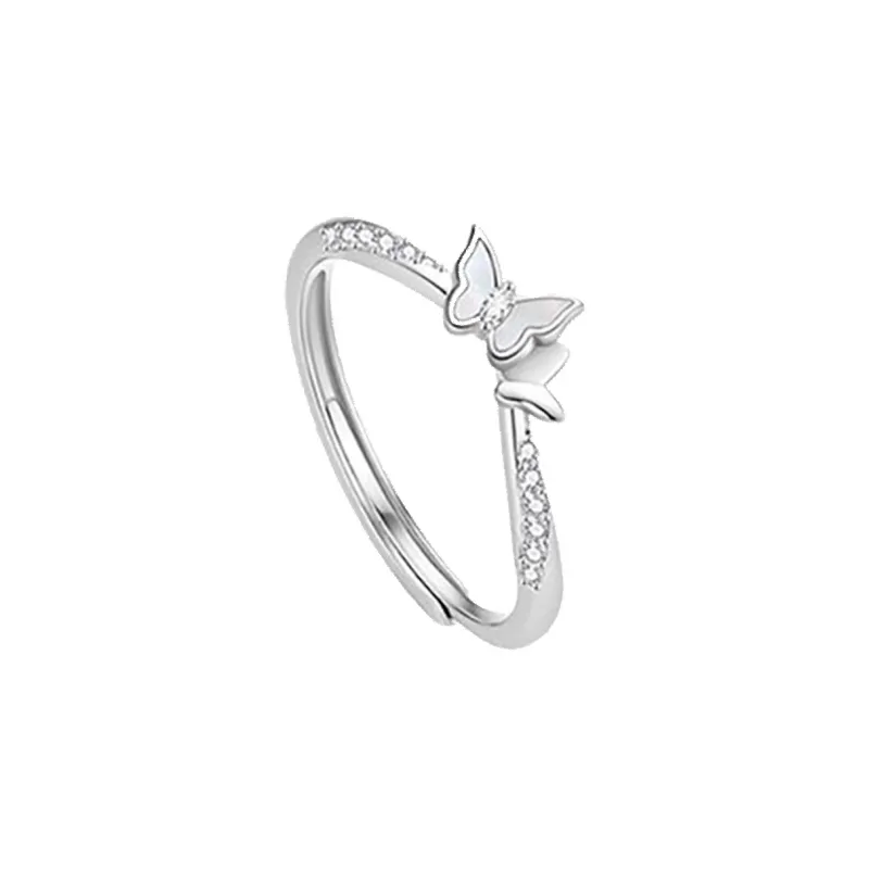 CLARKIA FLOWER S999 Fine Silver Rings Unisex-3