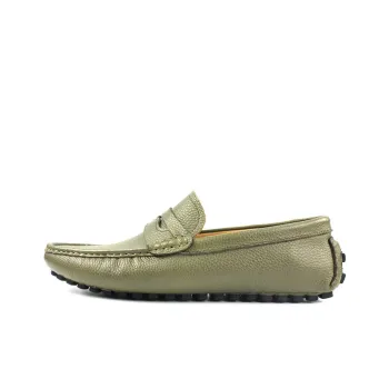 MYFULER Driving Gommino Loafers Men's Avocado Green