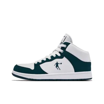 QIAODAN Cushioning Coverage Height Increasing Lightweight Breathable Low Top Skateboard Shoes Men's White Green