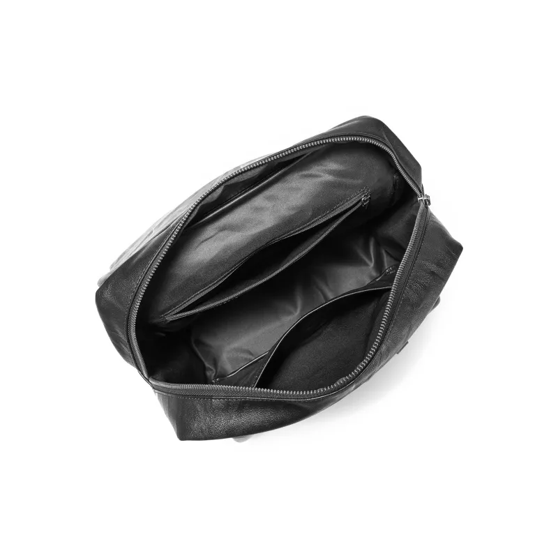 Yawei Kuroda PU Backpack Unisex Black-6