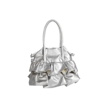 DALO PU Handbag Shoulder Bag Crossbody Bag Regular Women's Silver/Mustard Yellow/Ecru/Black