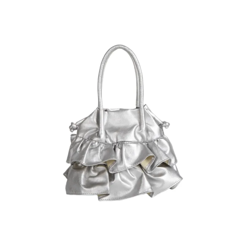DALO PU Handbag Shoulder Bag Crossbody Bag Regular Women's Silver/Mustard Yellow/Ecru/Black-0