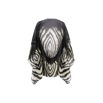 Roberto Cavalli Zebra-print Silk Scarf