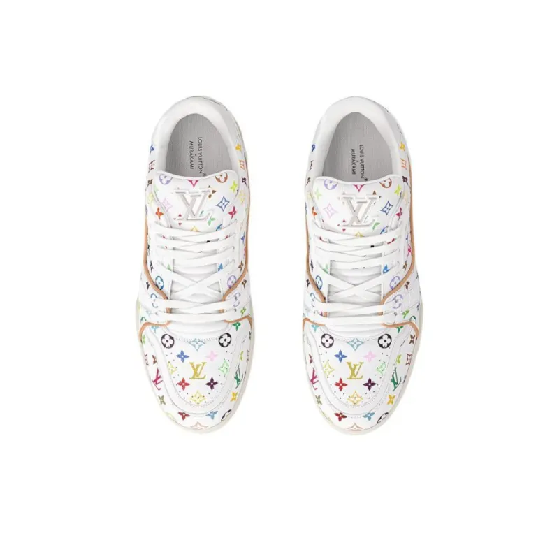 LOUIS VUITTON Lv Trainer Takashi Murakami White-3