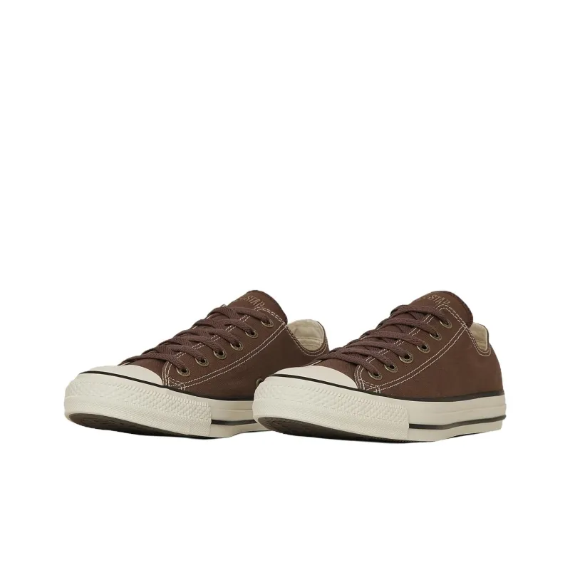 Converse All Star Anti Slip Wear Resistant Low Top Canvas Shoes Unisex Dark Brown-2