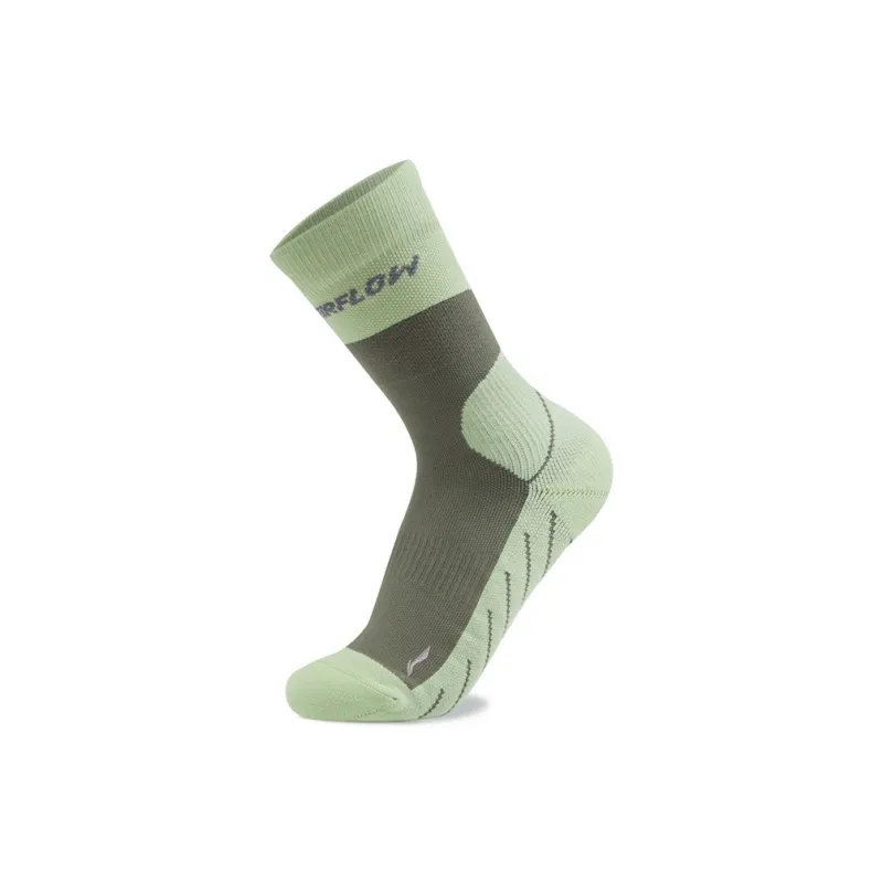 LiNing Outdoor Collection Mid Calf Socks Unisex Sage Green-0