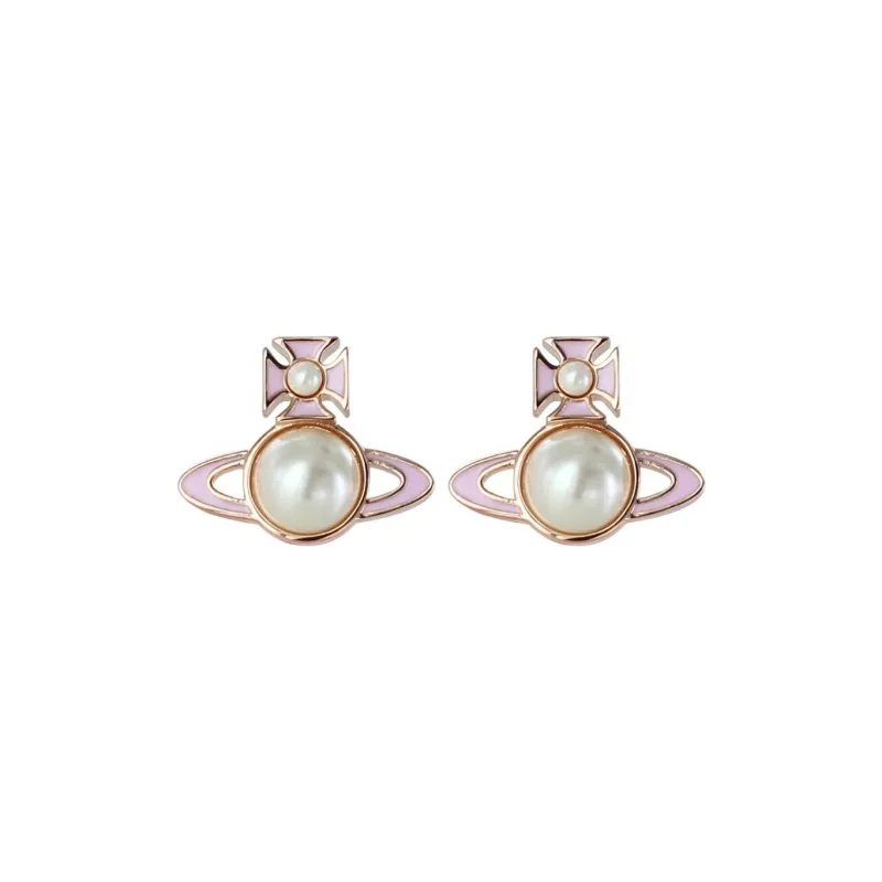 Vivienne Westwood Brass Earrings Women's Pink-0