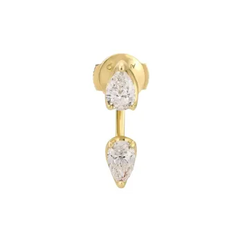 Anita Ko 18K Yellow Gold Orbit Pear Diamond Single Earring