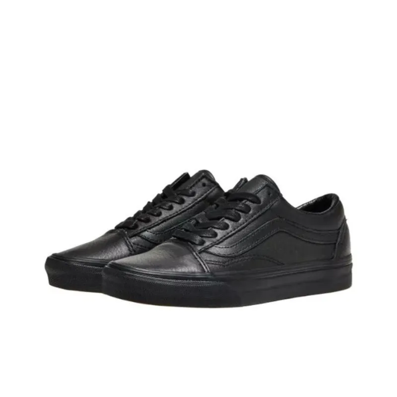 Vans Old Skool Anti Slip Wear Resistant Low Top Skateboard Shoes Men's Black-1