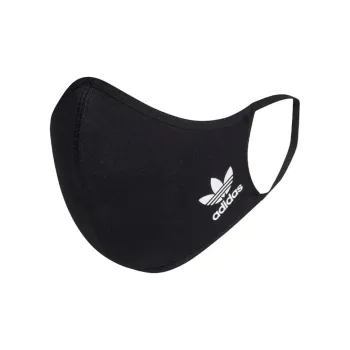Adidas Recycled Polyester, Elastane Face Masks Unisex Black