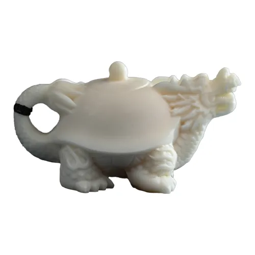 BUDOUXIAOAI Handlebar Piece White Jade/Pale Greenish White Jade Unisex