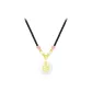 [Strawberry Quartz]Peaceful Buckle Necklace