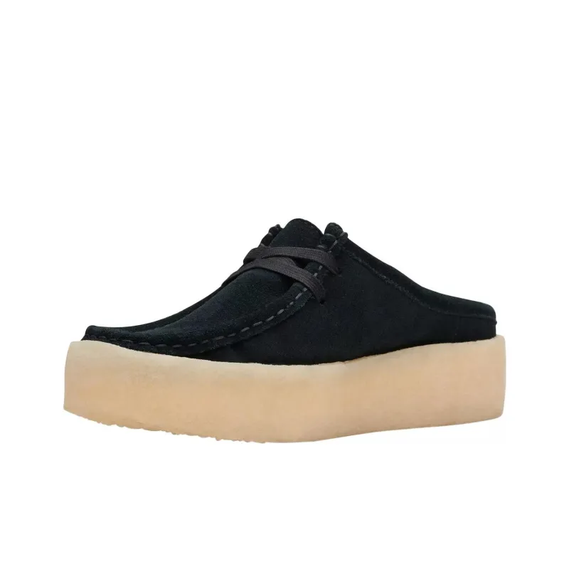 Clarks Originals Wallabee Cup Lo Black Women's-3
