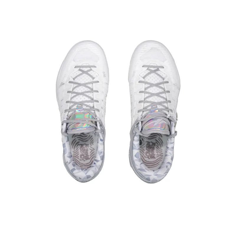 Serious Player Only Player 1 Cushioning Anti Slip And Wear Resistant Low Top Basketball Shoes Unisex White Gray-2