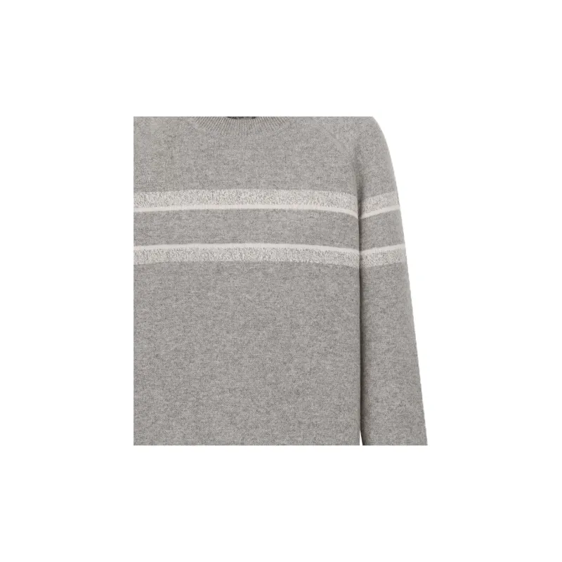 DIOR Reversible Crew-Neck Sweater Sweater Women's Gray-5
