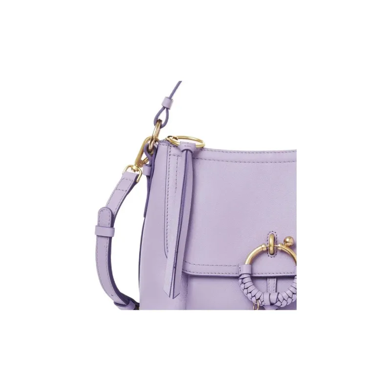See By Chloe JOAN Series Grain Cow Leather Handbag, Shoulder Bag, Crossbody Bag Trumpets Women's Lilac-2