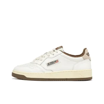 AUTRY AULM Slip Resistant Low Top Skateboard Shoes Men's White Brown