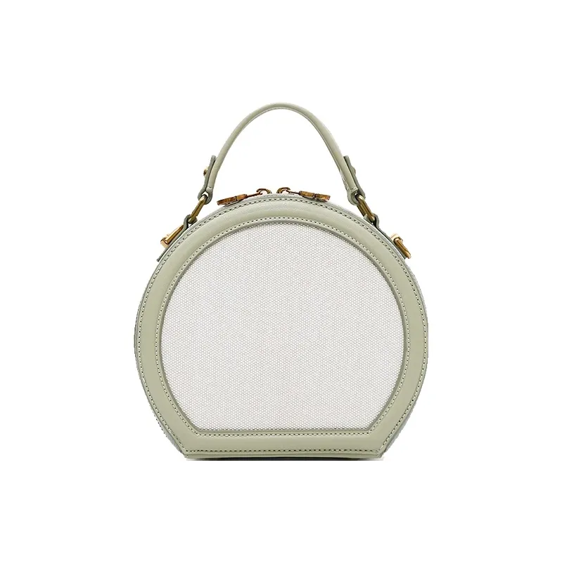 BUHOWE Polyurethane Handbag Women's Brown Fruit Green-12