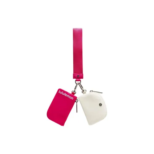 Lululemon Recycled Nylon Wallets Clutches Women's Passion Red & Bone White